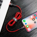 Nabíjací a dátový kábel Baseus Cafule Lightning Apple Červený