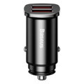 USB Nabíjačka do auta Baseus Square Metal 30W QC3.0 SCP AFC