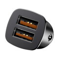 USB Nabíjačka do auta Baseus Square Metal 30W QC3.0 SCP AFC