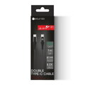 Nabíjací a dátový kábel 2xUSB-C (1m, 2,4A)