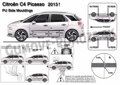 Citroen C4 Picasso od 2013 - ochranné lišty dverí