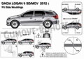 Dacia Logan od 2013 - ochranné lišty dverí