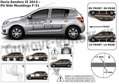 Dacia Sandero od 2012 - ochranné lišty dverí