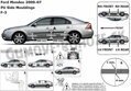 Ford Mondeo 2000-2007 - ochranné lišty dverí