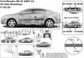 Ford Mondeo 2007-2015 - ochranné lišty dverí