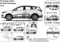 Ford Kuga 2013-2019 - ochranné lišty dverí
