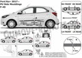 Ford Ka od 2016 - ochranné lišty dverí