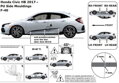Honda Civic Htb od 2017 (F-40) - ochranné lišty dverí