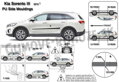 Kia Sorento 2015-2020 - ochranné lišty dverí