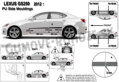 Lexus GS 250 od 2012 - ochranné lišty dverí