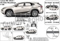 Lexus NX od 2014 - ochranné lišty dverí