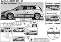 Opel Astra H 2004-2014 - ochranné lišty dverí