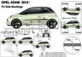 Opel Adam od 2013 - ochranné lišty dverí