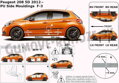 Peugeot 208 5-dverí 2012-2019 - ochranné lišty dverí
