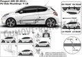 Peugeot 208 3-dvere 2012-2019 - ochranné lišty dverí