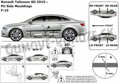 Renault Talisman od 2015 - ochranné lišty dverí