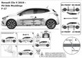 Renault Clio od 2019 - ochranné lišty dverí
