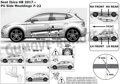 Seat Ibiza od 2017 - ochranné lišty dverí