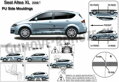 Seat Altea XL od 2004 (F-23) - ochranné lišty dverí