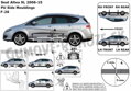 Seat Altea XL od 2004 (F-26) - ochranné lišty dverí