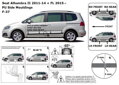 Seat Alhambra od 2010 - ochranné lišty dverí