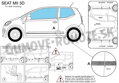 Seat Mii 3-dvere od 2012 - ochranné lišty dverí