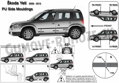 Škoda Yeti od 2009 - ochranné lišty dverí
