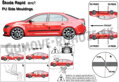 Škoda Rapid od 2012 - ochranné lišty dverí