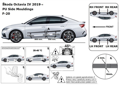 Škoda Octavia IV od 2020 - ochranné lišty dverí