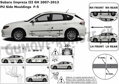 Subaru Impreza od 2011 - ochranné lišty dverí