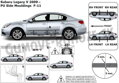 Subaru Legacy od 2009 (F-11) - ochranné lišty dverí