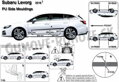 Subaru Levorg od 2015 - ochranné lišty dverí