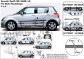 Suzuki Swift 5-dverí 2005-2010 - ochranné lišty dverí