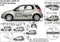Suzuki SX4 2005-2013 - ochranné lišty dverí