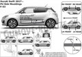 Suzuki Swift od 2017 - ochranné lišty dverí