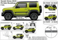  Suzuki Jimny od 2018 - ochranné lišty dverí