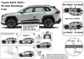 Toyota RAV4 od 2018 (F-64) - ochranné lišty dverí