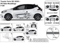 Toyota Yaris 5-dverí od 2020 - ochranné lišty dverí