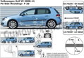 VW Golf VI 2008-2012 (F-20) - ochranné lišty dverí