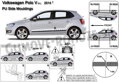 VW Polo 2009-2017 - ochranné lišty dverí
