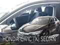 Honda Civic Sedan 2017-2021 (predné) - deflektory Heko