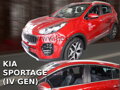 Kia Sportage 2016-2021 (so zadnými) - deflektory Heko
