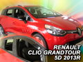 Renault Clio Combi 2012-2019 (so zadnými) - deflektory Heko