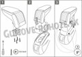 Ford B-Max od 2015 (priehradka s krytom) - Čierna lakťová opierka Armster S