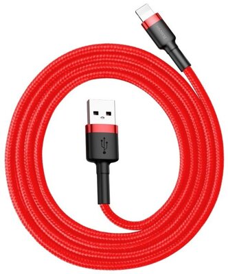 Nabíjací a dátový kábel Baseus Cafule Lightning Apple Červený