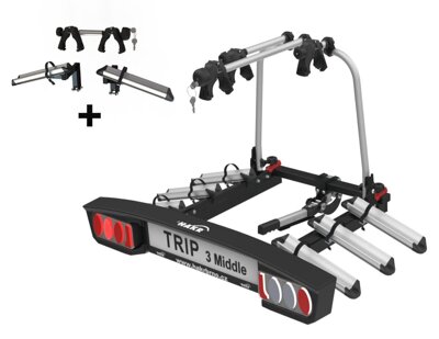 Hakr Trip 3 Middle + adaptér HV1160 - nosič 4 bicyklov na ťažné zariadenie