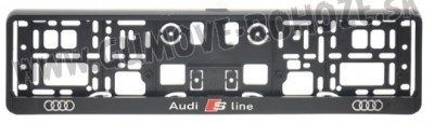 Podložka pod ŠPZ Audi S-line - 2 ks