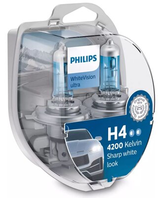 Autožiarovky Philips WhiteVision Ultra H4 (2 ks)