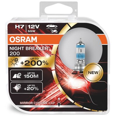 Autožiarovky Osram Night Breaker Laser 200 H7 +200% (2 ks)