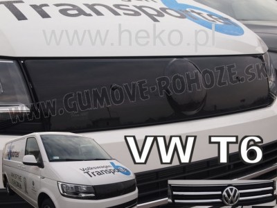 VW Transporter, Caravelle T6 od 2015 (chrómová maska) - zimná clona masky Heko